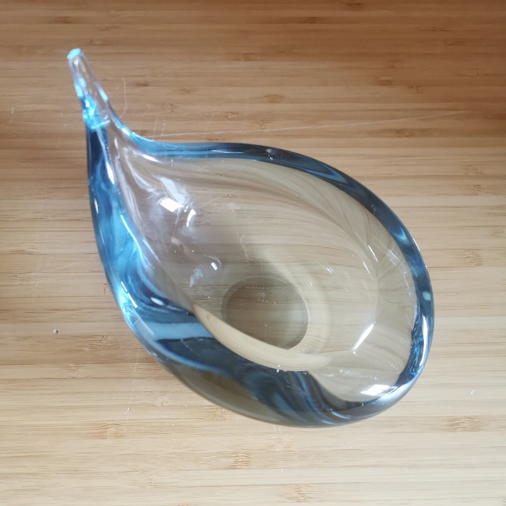 Vintage Holmegaard Akva Glass Bowl Designed by Per Lütken